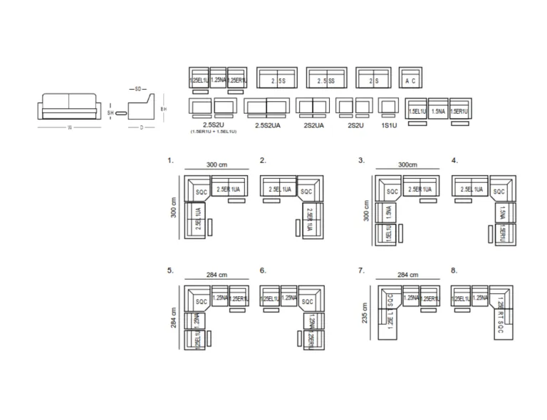Canapé modulable Levana
